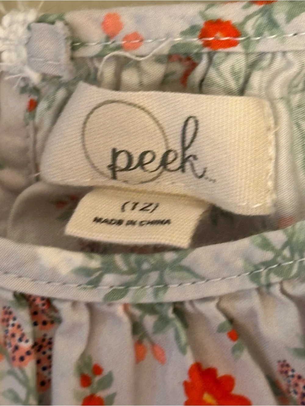 Peek Girls Floral Colorblock Tiered Dress - Yellow, Pink & Light Blue